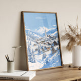 Kitzbuhel Wall Art Travel Print, Travel Poster of Kitzbuhel, Ski Poster, Kitzbuhel Art Gift, Austria Ski Art Travel Gift NQ Media Designs