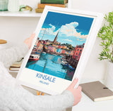 Kinsale Wall Art Poster, Travel Print of Kinsale, Ireland, Kinsale Art Gift, Travel Wall Decor Gift NQ Media Designs