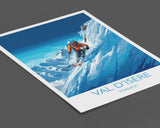 Val d'isere Travel Print Wall Art, Travel Poster of Val d'isere, Ski Poster, Val d'isere Art Gift, French Ski Art lover Travel Gift NQ Media Designs
