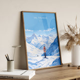Val Thorens Wall Art Travel Poster, Travel Print of Val Thorens , Ski Poster, Val ThorensArt Lovers Gift, France Ski Art Travel Gift NQ Media Designs