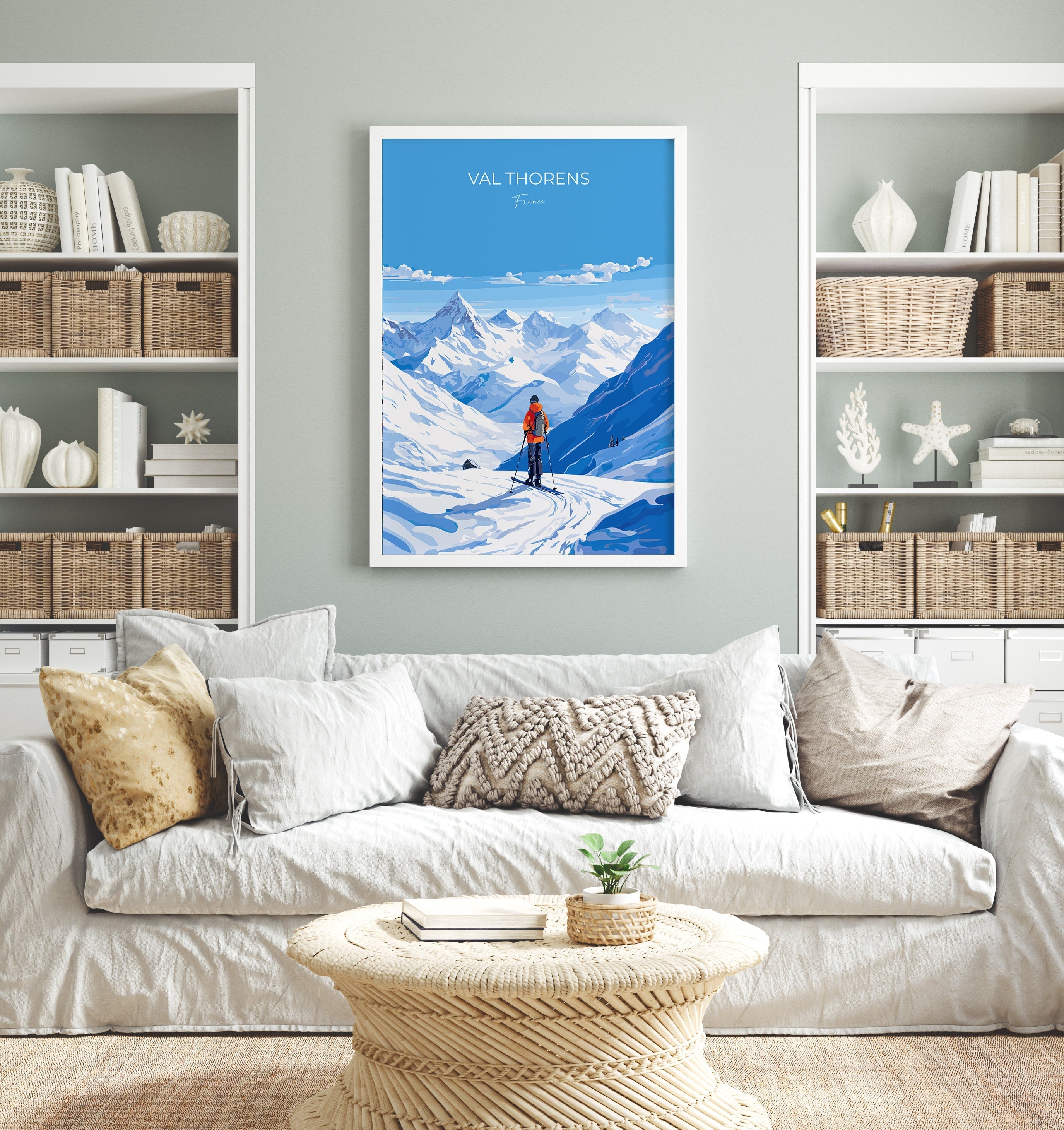 Val Thorens Wall Art Travel Poster, Travel Print of Val Thorens , Ski Poster, Val ThorensArt Lovers Gift, France Ski Art Travel Gift NQ Media Designs