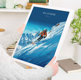 Val d'isere Wall Art Travel Print, Travel Poster of Val d'isere, Ski Poster, Val d'isere Art Gift, French Ski Art lovers Travel Gift NQ Media Designs