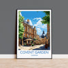 Covent Garden Travel Poster Wall Art, Travel Print of Covent Garden, London Poster, Covent Garden Gift, Covent Garden Art Lovers Gift NQ Media Designs