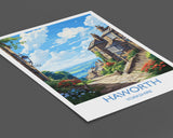 Haworth PrintTravel Wall Art, Travel Poster of Haworth, Haworth Village Art Print, Yorkshire Wall Print, Yorkshire Gift NQ Media Designs