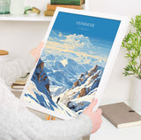 Verbiere Travel Poster Wall Art, Travel Print of Verbiere, Ski Poster, Verbiere Art Gift, Switzerland Ski Art Travel Lovers Gift NQ Media Designs