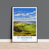 St Andrews Travel Poster Wall Art, Travel Print of St Andrews, Scotland, St Andrews Golf Art Lovers Gift, St Andrews Gift NQ Media Designs