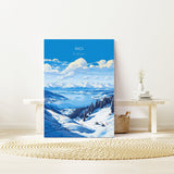 Rigi Wall Art Travel Poster, Travel Print of Rigi, Ski Poster, Rigi Art Gift, Switzerland Alps Art Travel Lovers Gift NQ Media Designs