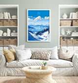 Rigi Wall Art Travel Poster, Travel Print of Rigi, Ski Poster, Rigi Art Gift, Switzerland Alps Art Travel Lovers Gift NQ Media Designs