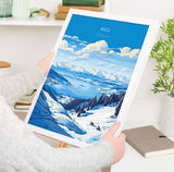 Rigi Wall Art Travel Poster, Travel Print of Rigi, Ski Poster, Rigi Art Gift, Switzerland Alps Art Travel Lovers Gift NQ Media Designs