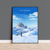 Val Gardena Wall Art Travel Print, Travel Poster of Val Gardena, Ski Poster Art Gift, Italy Dolomites Ski Art Travel Lovers Gift NQ Media Designs