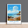 Barry Island Travel Print Wall Art, Barry Island Travel Poster, Wales, Welsh Art, Barry Island Gift, Wall Art Print