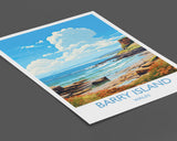 Barry Island Travel Print Wall Art, Barry Island Travel Poster, Wales, Welsh Art, Barry Island Gift, Wall Art Print NQ Media Designs