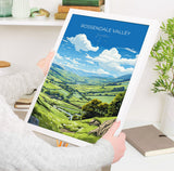 Rossendale Valley Print Wall Art, Travel Poster of Rossendale Valley, Rossendale Art Gift, English Countryside Art Lovers Gift, NQ Media Designs