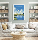 Norfolk Broads Print Wall Art, Travel Poster of Norfolk Broads, England, Norfolk Broads Art Gift, English Countryside Art Lovers Gift NQ Media Designs