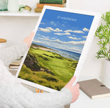 St Andrews Travel Poster Wall Art, Travel Print of St Andrews, Scotland, St Andrews Golf Art Lovers Gift, St Andrews Gift NQ Media Designs