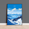 Rigi Wall Art Travel Poster, Travel Print of Rigi, Ski Poster, Rigi Art Gift, Switzerland Alps Art Travel Lovers Gift NQ Media Designs