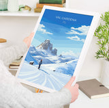 Val Gardena Wall Art Travel Print, Travel Poster of Val Gardena, Ski Poster Art Gift, Italy Dolomites Ski Art Travel Lovers Gift NQ Media Designs