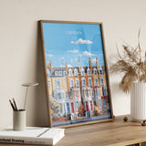 Camden Travel Poster Wall Art, Travel Print of Camden, London Poster, Camden Gift, Camden Art, London Art Lovers UK Travel Gift NQ Media Designs
