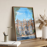 Knightsbridge Travel Poster Wall Art, Travel Print of Knightsbridge, London Poster, Knightsbridge Gift Art, London Art Lovers UK Travel Gift NQ Media Designs