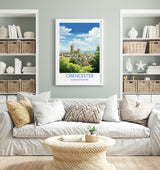 Cirencester Travel Print Wall Art, Travel Poster of Cirencester, Cirencester Art Gift, English Countryside Art Lovers Gift, NQ Media Designs