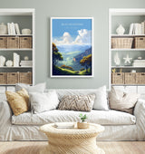 Blue Mountains Print Wall Art, Travel Poster of Blue Mountains, New South Wales, Blue Mountains Gift, Australia Art Lovers Gift NQ Media Designs