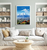 Santiago Travel Print Wall Art, Travel Poster of Santiago, Santiago Art Gift, Chile Art, South America Art Lovers Gift, NQ Media Designs