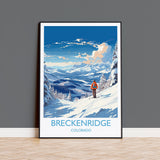 Breckenridge Travel Poster Wall Art, Travel Print of Breckenridge, Colorado, USA, Breckenridge Art Lovers Gift NQ Media Designs