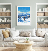 Les Arcs Wall Art Travel Poster, Travel Print of Les Arcs , Ski Poster, Les Arcs Art Gift, France Ski Art Travel Gift NQ Media Designs