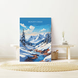 Beaver Creek Travel Poster Wall Art, Travel Print of Beaver Creek, Colorado, USA, Beaver Creek Art Lovers Gift NQ Media Designs