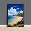 Barmouth Travel Poster Wall Art, Barmouth Travel Print, Wales, Welsh Art, Barmouth Gift, Wall Art Print NQ Media Designs