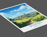 Bodmin Travel Poster, Travel Print of Cornwall, England, Cornwall Art, Bodmin Gift, Wall Art Print NQ Media Designs