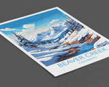 Beaver Creek Travel Poster Wall Art, Travel Print of Beaver Creek, Colorado, USA, Beaver Creek Art Lovers Gift NQ Media Designs