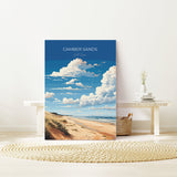 Camber Sands Travel Print Wall Art, Camber Sands Travel Poster, East Sussex, English Coastal Art, Camber Sands Gift, Wall Art Print NQ Media Designs