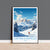 Cortina d'Ampezzo Wall Art Travel Poster, Travel Print of Cortina d'Ampezzo, Ski Poster Art Gift, Italy Dolomites Ski Art Travel Lovers Gift