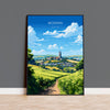 Bodmin Travel Poster, Travel Print of Bodmin, England, Cornwall Art Lovers Gift, Bodmin Gift, Wall Art Print