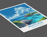 Bermuda Print Wall Art, Travel Poster of Bermuda, Atlantic Ocean, Bermuda Gift, Bermuda Wall Art Lovers, Travel Gift NQ Media Designs
