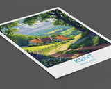 Kent Poster Wall Art, Travel Print of Kent , England, Kent Art Lovers Gift, England Wall Art Print NQ Media Designs
