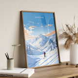 Morzine Wall Art Travel Poster, Travel Print of Morzine , Ski Poster, Morzine Art Gift, France Ski Art Travel Gift NQ Media Designs