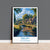 Bibury Travel Poster, Travel Print of Bibury, Gloucestershire Cotswolds Gift, England, Bibury Art Lovers Gift, Wall Art Print