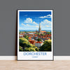 Dorchester Travel Print Wall Art, Travel Poster of Dorchester, England, Dorset Coast Art Lovers Gift, Dorchester Wall Decor NQ Media Designs