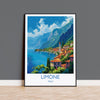 Limone Travel Print Wall Art, Travel Poster of Lake Garda, Limone Art Lovers Gift, Italy, Italian Lakes Art Gift NQ Media Designs