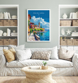 Riva Del Garda Travel Poster Wall Art, Travel Print of Riva Del Garda , Riva Del GardaArt Lovers Gift, Italy, Italian Lakes Art Gift NQ Media Designs