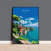Sirmione Travel Print Wall Art, Travel Poster of Lake Garda, Sirmione Art Lovers Gift, Italy, Italian Lakes Art Gift