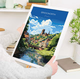 Bridgnorth Travel Print Wall Art, Travel Poster of Bridgnorth, England, Shropshire Art Lovers Gift, Bridgnorth Wall Decor NQ Media Designs