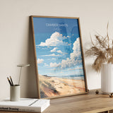 Camber Sands Travel Print Wall Art, Camber Sands Travel Poster, East Sussex, English Coastal Art, Camber Sands Gift, Wall Art Print NQ Media Designs