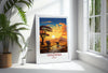 Tanzania Travel Poster, Travel Print of Tanzania, TanzaniaGift, Tanzania Sunset Africa, Africa Art Lovers Gift, Wall Art Print
