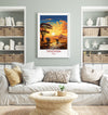 Tanzania Travel Poster, Travel Print of Tanzania, TanzaniaGift, Tanzania Sunset Africa, Africa Art Lovers Gift, Wall Art Print