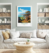 Tanzania Travel Poster Wall Art, Travel Print of Tanzania, TanzaniaGift, Tanzania Sunset Africa, Africa Art Lovers Gift, Travel Art Print NQ Media Designs