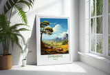 Zimbabwe Travel Poster Wall Art, Travel Poster of Zimbabwe, Zimbabwe Gift, Zimbabwe Travel Art, Africa Art Lovers Gift, NQ Media Designs