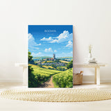 Bodmin Travel Poster, Travel Print of Bodmin, England, Cornwall Art Lovers Gift, Bodmin Gift, Wall Art Print NQ Media Designs